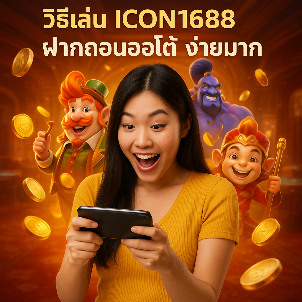 วิธีเล่น ICON1688 ฝากถอนออโต้ ง่ายมาก