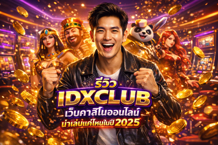 รีวิว IDXCLUB เว็บคาสิโนออนไลน์ น่าเล่นแค่ไหนในปี 2025